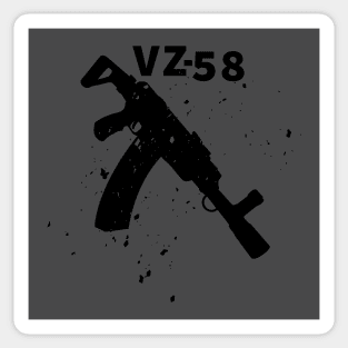 Black Assault rifle VZ-58 Sticker